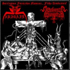 ABIGAIL / NOCTURNAL DOMINATION "Sacrilegious Fornication Massacare..." CD
