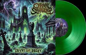 CARNAL SAVAGERY "Crypt of Decay" LP (Clear Cemetery Green) Lim. Ed 250