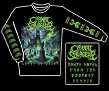 CARNAL SAVAGERY "Graveworms, Cadavers, Coffins and Bones" Long Sleeve T-Shirt