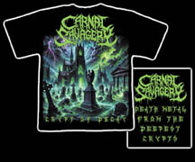 CARNAL SAVAGERY "Graveworms, Cadavers, Coffins and Bones" T-Shirt