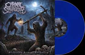 CARNAL SAVAGERY "Sickening Acts of Barbarity"  LP (Clear Royal Blue)