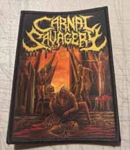 CARNAL SAVAGERY Screen Printed Patch