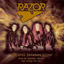 RAZOR "The Evil Invaders Alive (live)" CD