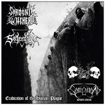 SARDONIC WITCHERY / SATERDUM / BLACK COMMAND / SONNEILLON BM "Eradication Of The Human Plague" CD
